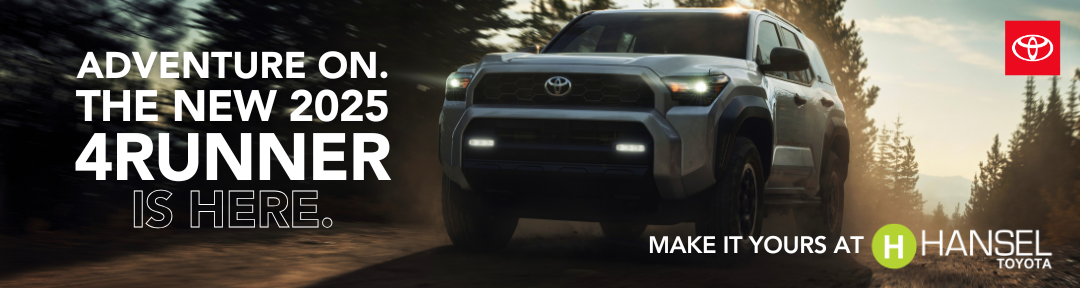 Toyota 4Runner launch banner